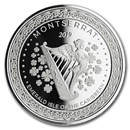 2019 Montserrat 1 oz Silver Emerald Isle of the Caribbean BU 2019 Montserrat 1 oz Silver Emerald Isle of the Caribbean BU